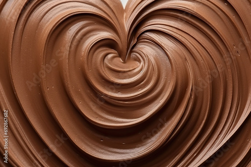Chocolate ice cream texture.