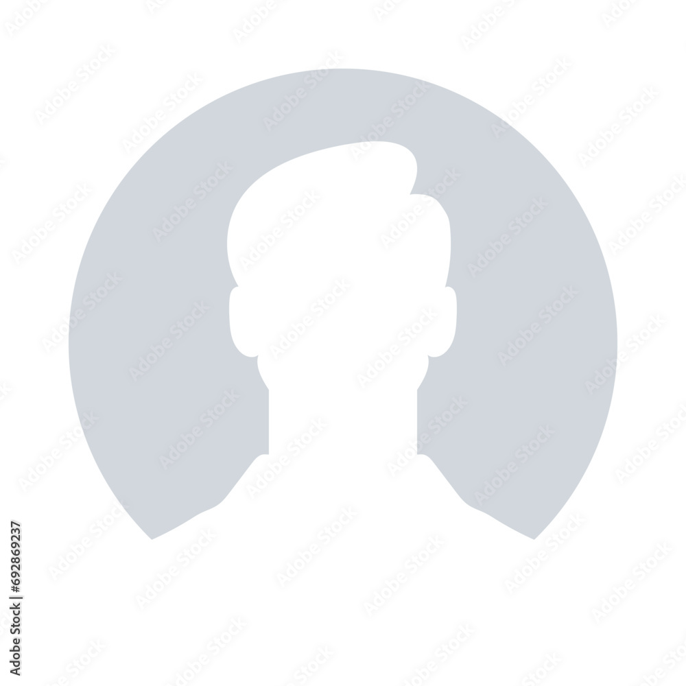 Fotografie Man avatar profile picture. Vector illustration eps10