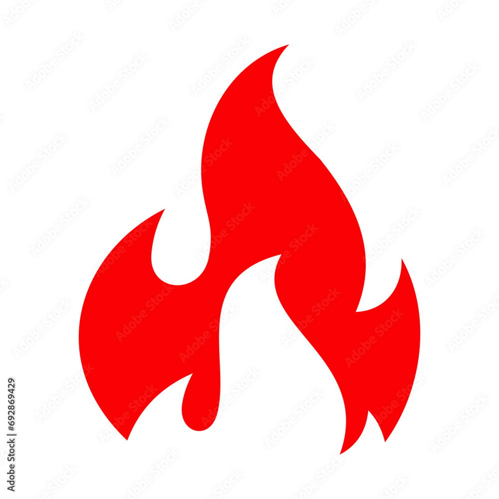Fire Vector Logo Design Template