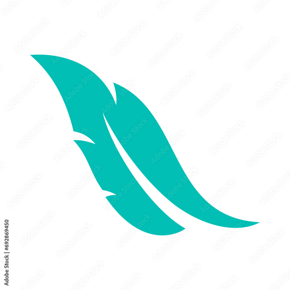 Feather Vector Logo Design Template Feather Vector Logo Design Template