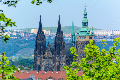 St. Vitus cathedral in Prague Castle, Czech Republic photo