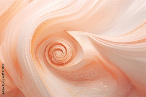 Abstract peach fuzz swirls resembling a calming whirlpool