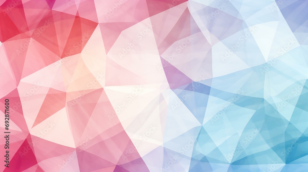 Geometric Mosaic of Cool Blues and Warm Reds Creating a Soft Abstract Gradient Geometric Mosaic of Cool Blues and Warm Reds Creating a Soft Abstract Gradient