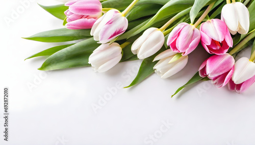 Bouquet of tulip flowers. Spring image. Valentine's Day, Easter, Birthday, Happy Women's Day, Mother's Day, Birthday, Celebration, etc.