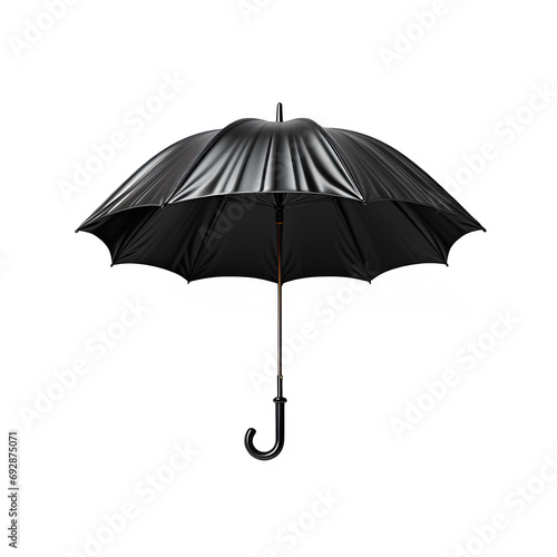 black umbrella isolated on transparent background ,umbrella png ,generative ai