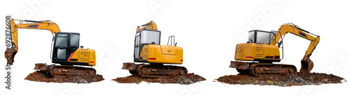 Set of excavator