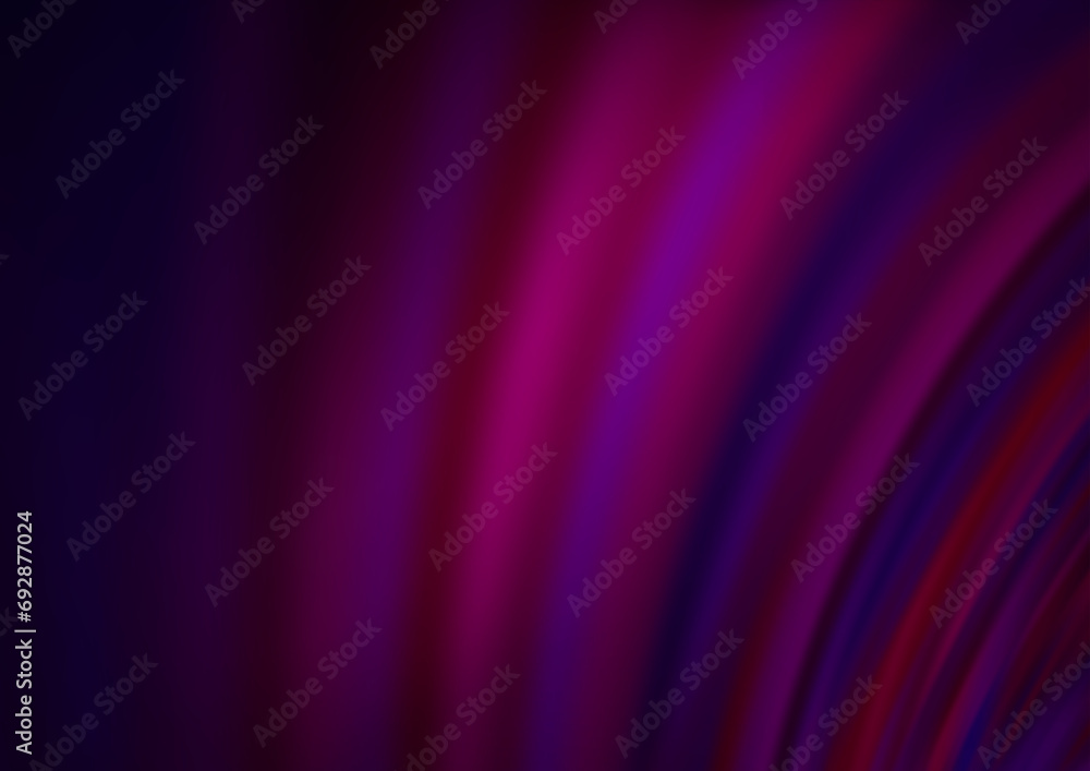 Fototapeta premium Dark Purple vector template with lines, ovals.