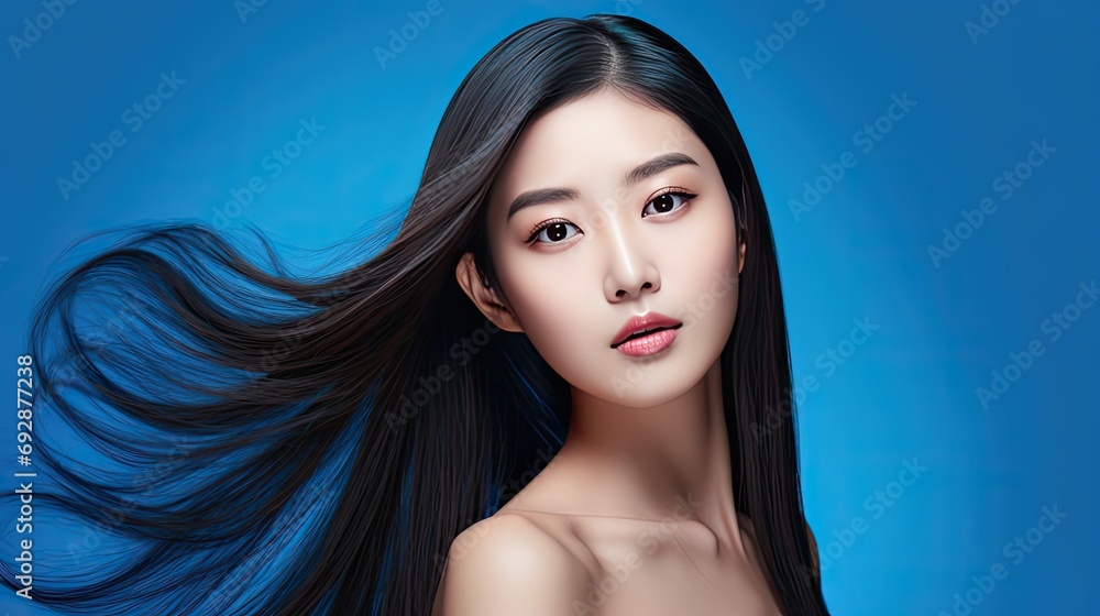 Young Asian beauty woman model long hair with natural Young Asian beauty woman model long hair with natural