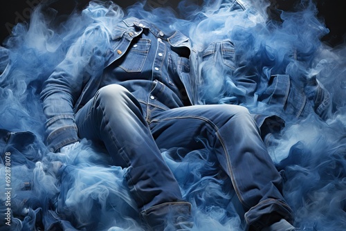 Denim Clothing Jeans Shot Studio jean trousers buttons ripped suture bag don youth culture art fashion textile material switch blue cotton comfortable clothes stack sewing expensive tacky luxury