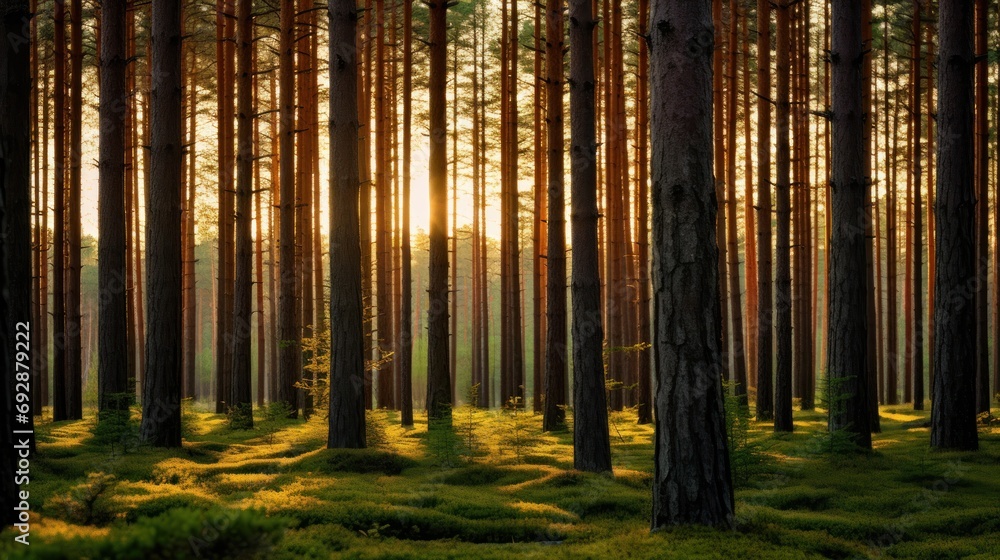 Pine Forest Estonia Spring Pine Forest Estonia Spring