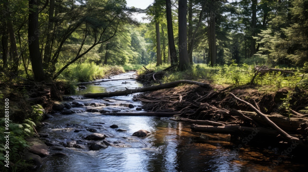 A_beaver_dam_water_wood_river_engineering A_beaver_dam_water_wood_river_engineering