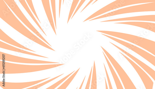Peach fuzz pantone colour abstract background illustration with spiral pattern or comic theme. Perfect for wallpaper, background, poster, banner, book cover, comic. 