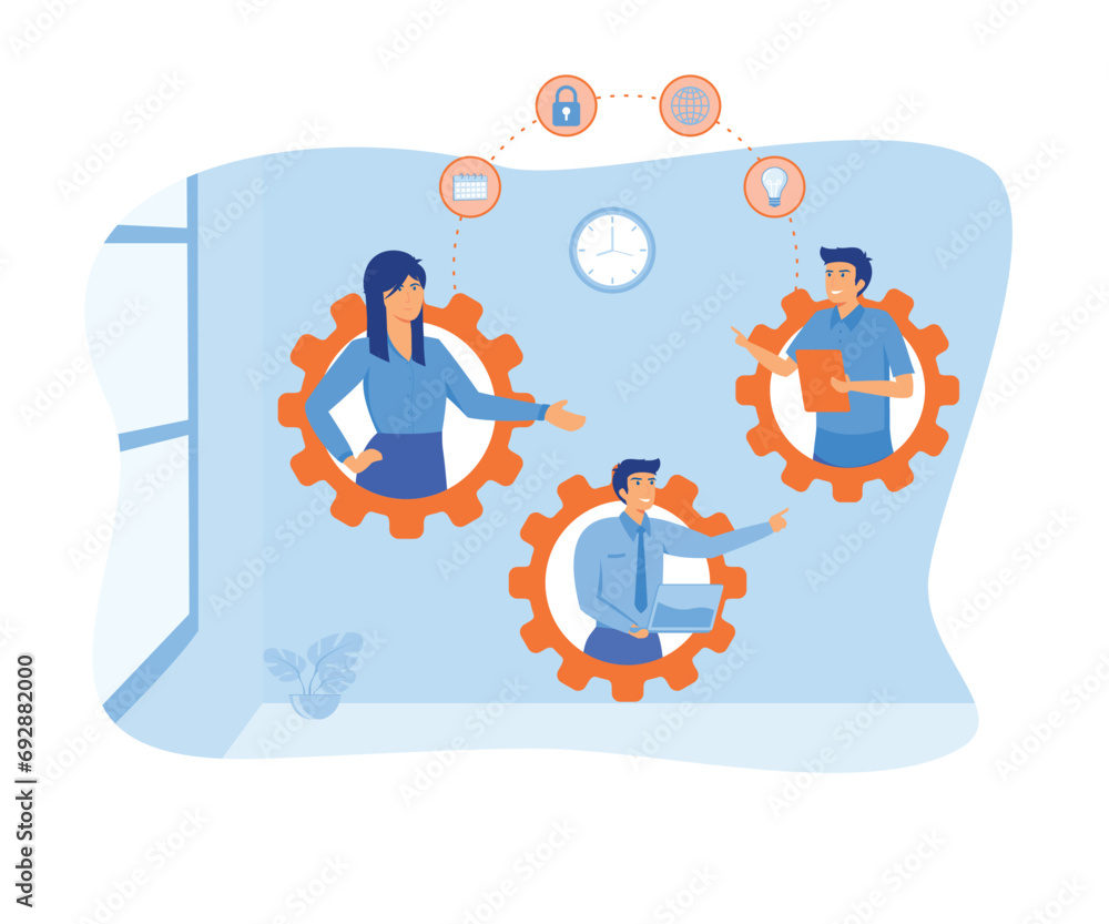 Company development and strategy and business planning. flat vector modern illustration Company development and strategy and business planning. flat vector modern illustration