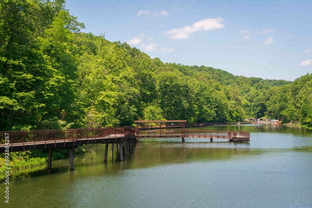 The Lake Vesuvius Recreation Area at Wayne National Forest in Ohio The Lake Vesuvius Recreation Area at Wayne National Forest in Ohio