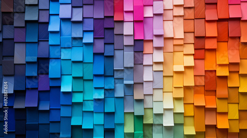 Bright samples of color palette