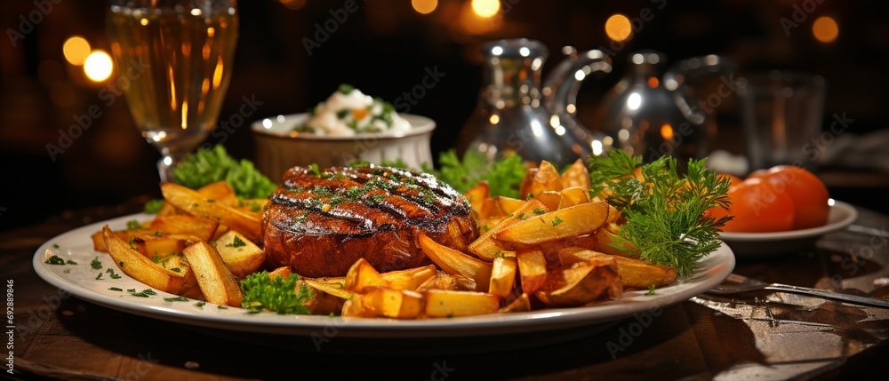 enjoyable supper at a restaurant . enjoyable supper at a restaurant .