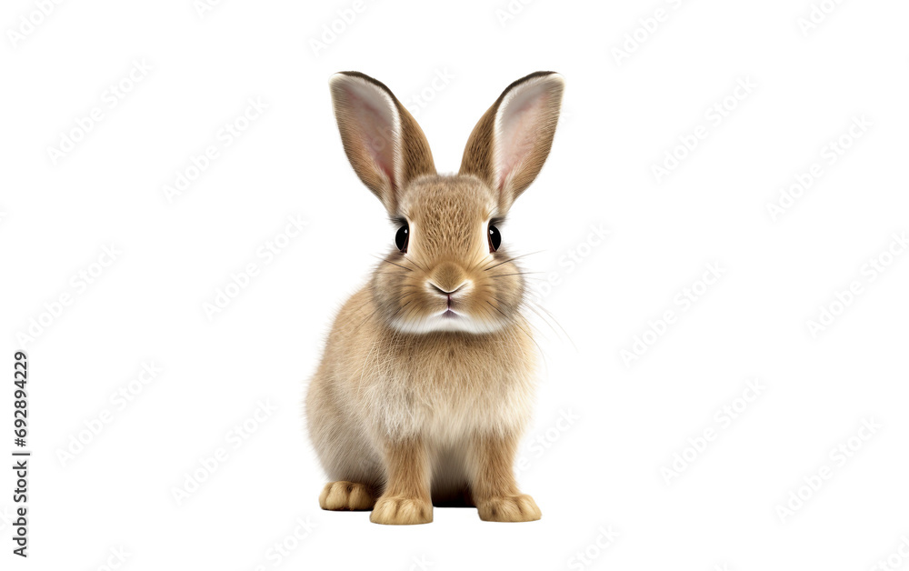 Rabbit on Transparent Background.