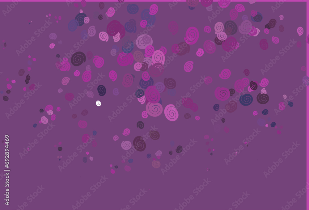 Light Purple, Pink vector background with liquid shapes.