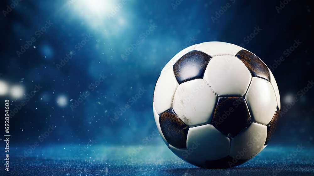 Fototapeta premium Soccer Ball Concept, Sports Background, Soccer Stadium Picture
