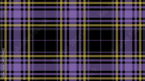 Black purple and yellow plaid background