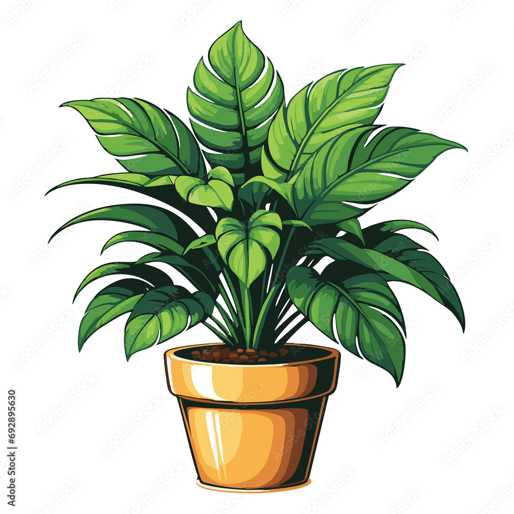 Potted flower decor display Potted flower decor display