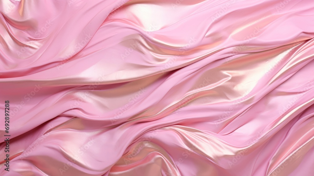 Soft texture of silk fabric, pink color, fabric background. The concept of a fashionable background for Christmas and New Year, Valentine's Day holiday. Soft texture of silk fabric, pink color, fabric background. The concept of a fashionable background for Christmas and New Year, Valentine's Day holiday.