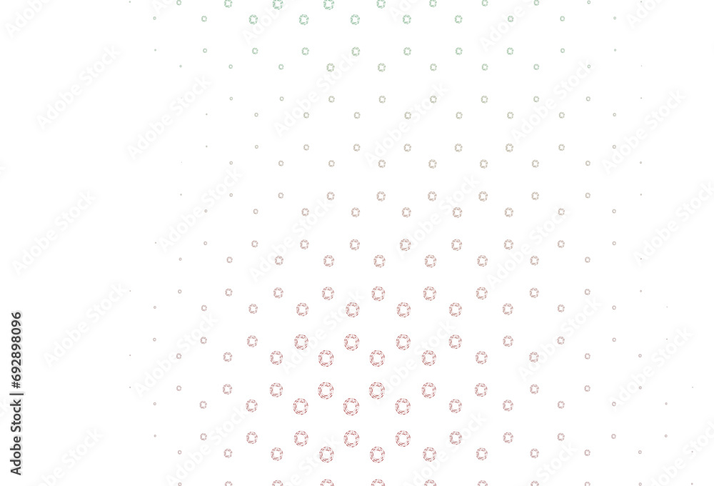Light green, red vector background with bubbles. Light green, red vector background with bubbles.