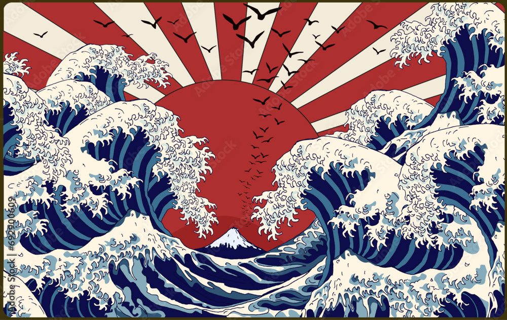 Foto Great sea waves
