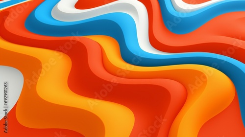 Vivid Fluid Colors Flow in Abstract Wavy Motion Design with Modern Artistic Appeal