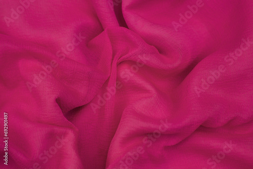 AI generated illustration of a close-up of a pink fabric material with a smooth texture