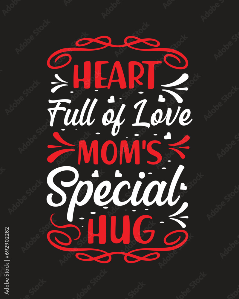 Valentine's Day, Mother's Day Typography mother T-shirt Design, Typography tee vector
