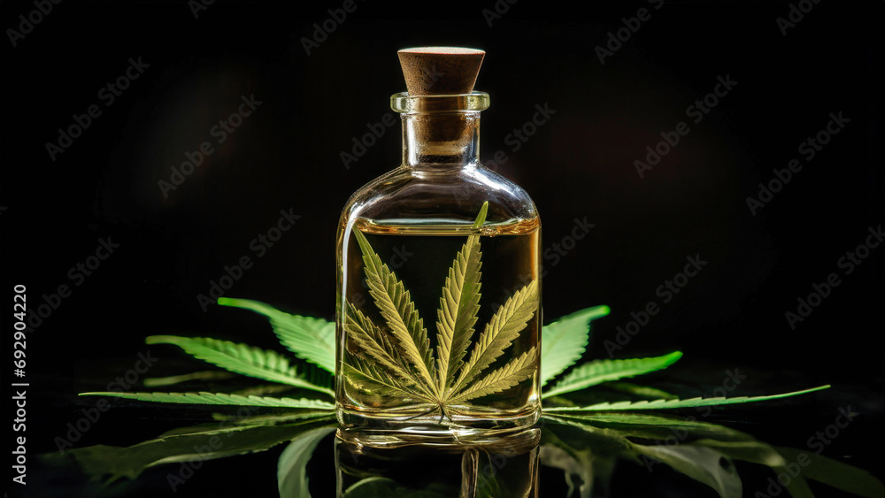 Cannabis herb and leaves for treatment broth, tincture, extract, oil. Selective focus. Smoking mixture. Cannabis herb and leaves for treatment broth, tincture, extract, oil. Selective focus. Smoking mixture.