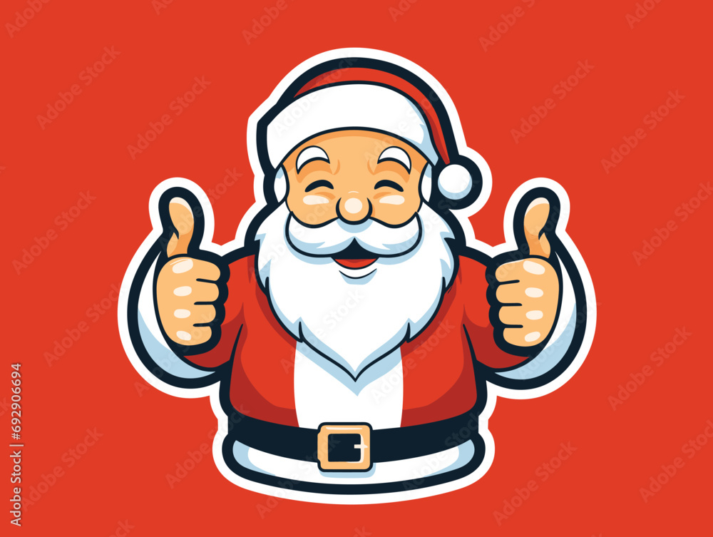 vector illustration of a cartoon Santa Claus vector illustration of a cartoon Santa Claus