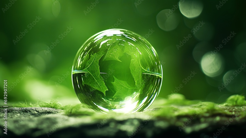 Bubbling Green Hydrogen Water Element with Artificial Reflection – Eco-Friendly Renewable Energy Concept Bubbling Green Hydrogen Water Element with Artificial Reflection – Eco-Friendly Renewable Energy Concept