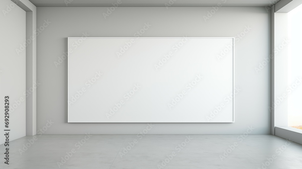 The empty room with a potted plant and blank painting wall background. The empty room with a potted plant and blank painting wall background.