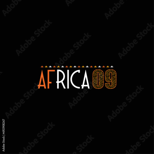 Africa typography t shirt design photo