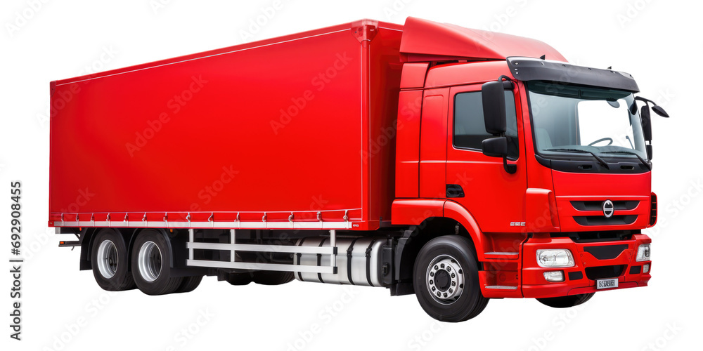 red cargo truck isolated on white or transparent png red cargo truck isolated on white or transparent png