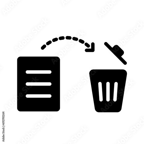 Solid black icon for Remove