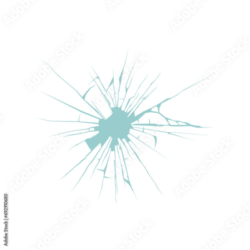 set of broken glass vector elements glass