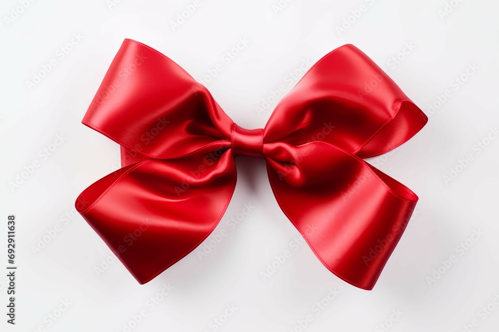 red bow isolated on white background red bow isolated on white background