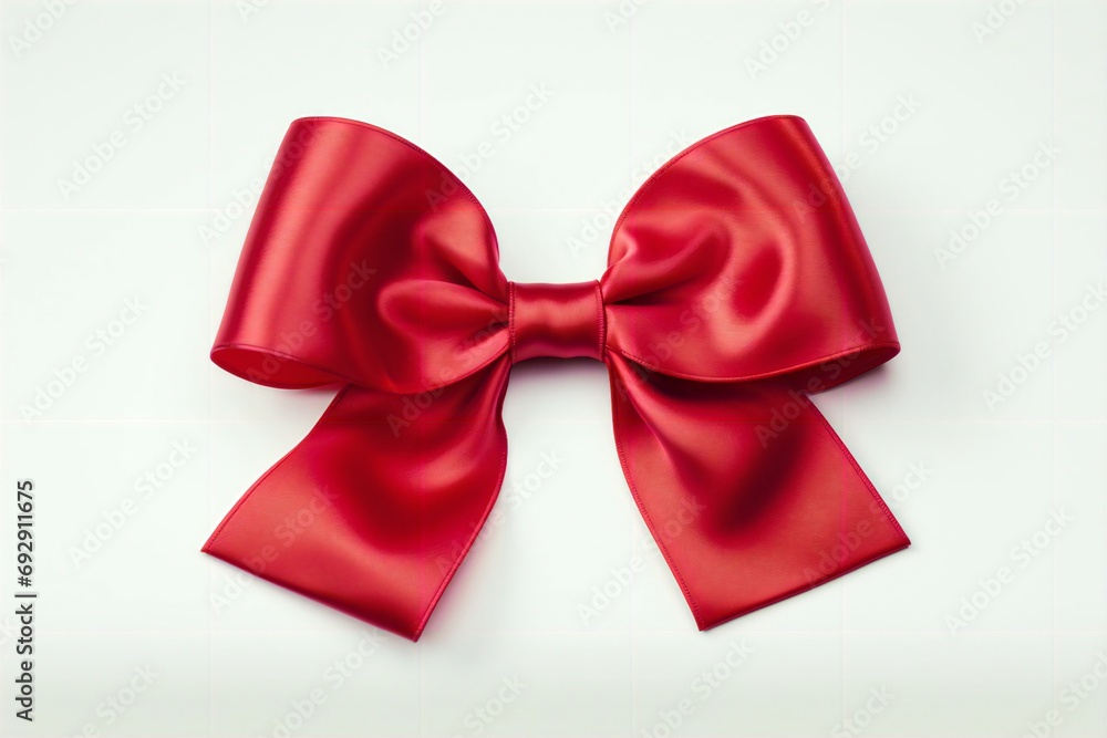 red bow isolated on white background red bow isolated on white background