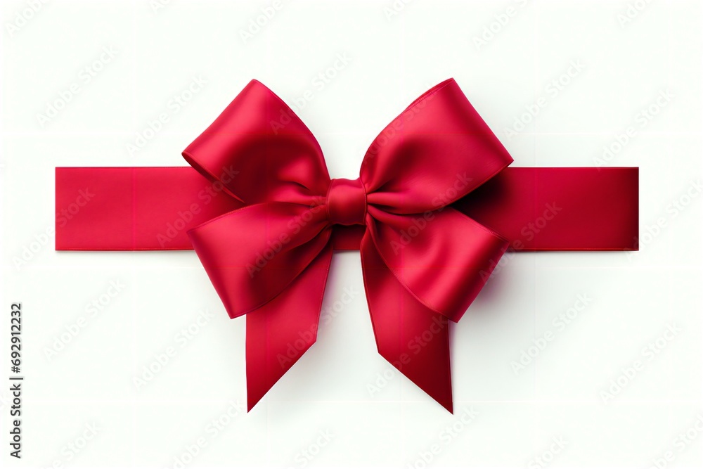 red bow isolated on white red bow isolated on white