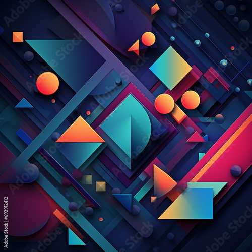 Abstract geometric background. Vector illustration for your design. Eps 10. AI.