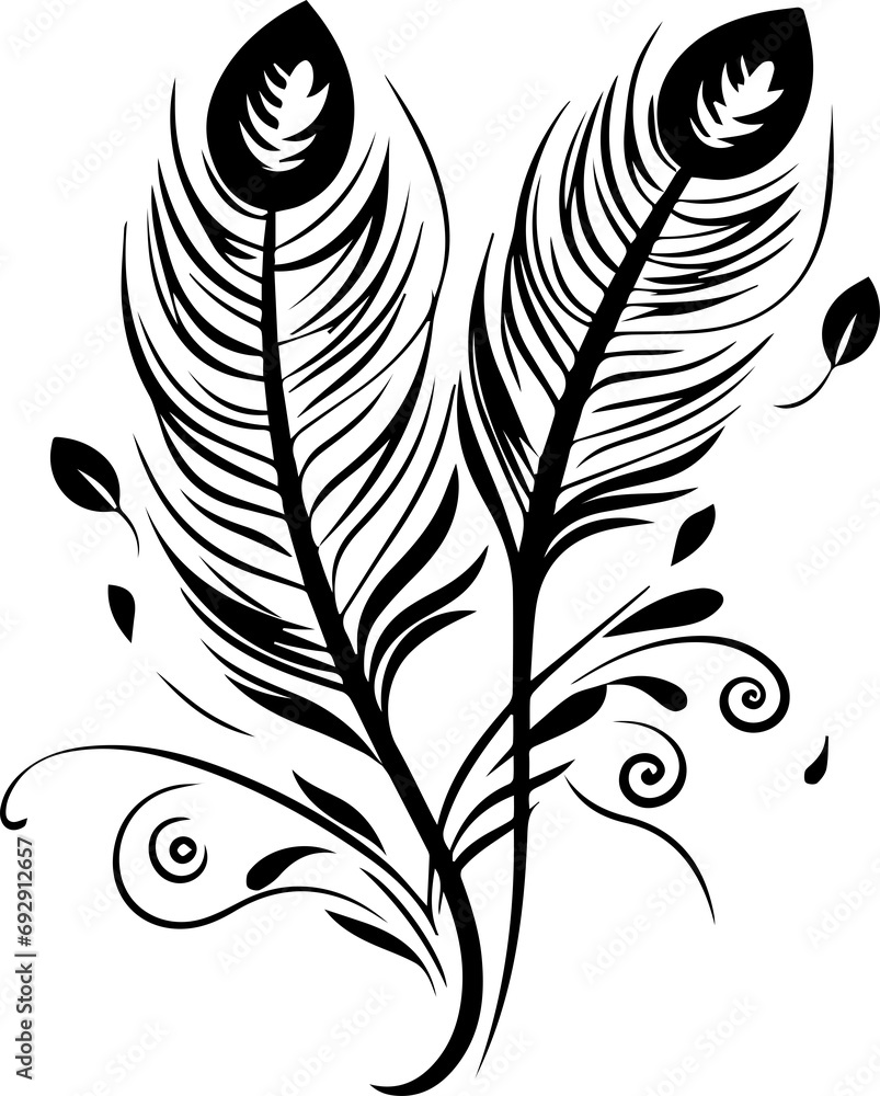 Obraz premium flower feather 