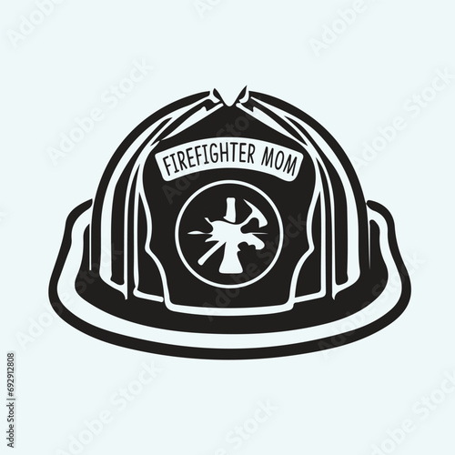 Firefighter Print ready vector design for Tshirt, Mug and printing item. Firefighter bundle design  .Firefighter Black and white view. Firefighter design vector set. Firefighter Icon bundle .