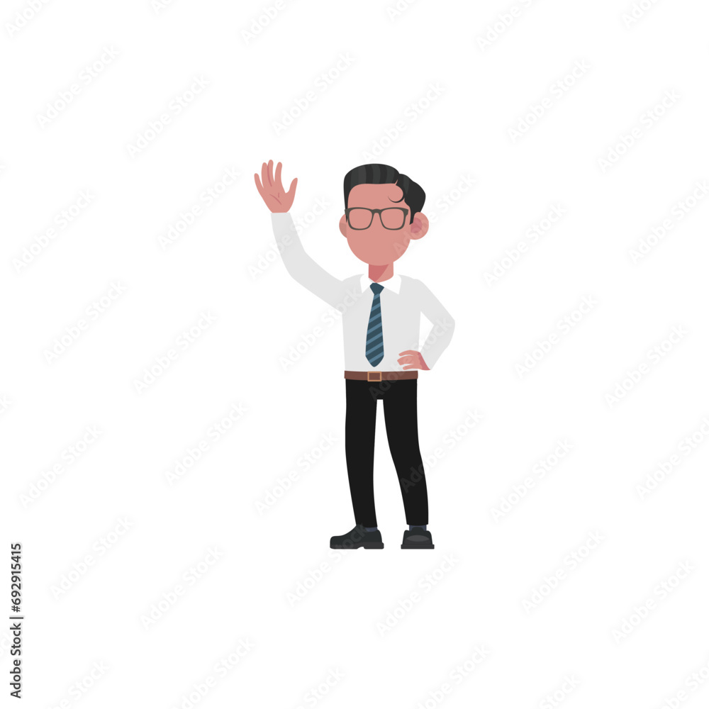 set of office worker poses in white coats and black trousers people set of office worker poses in white coats and black trousers people