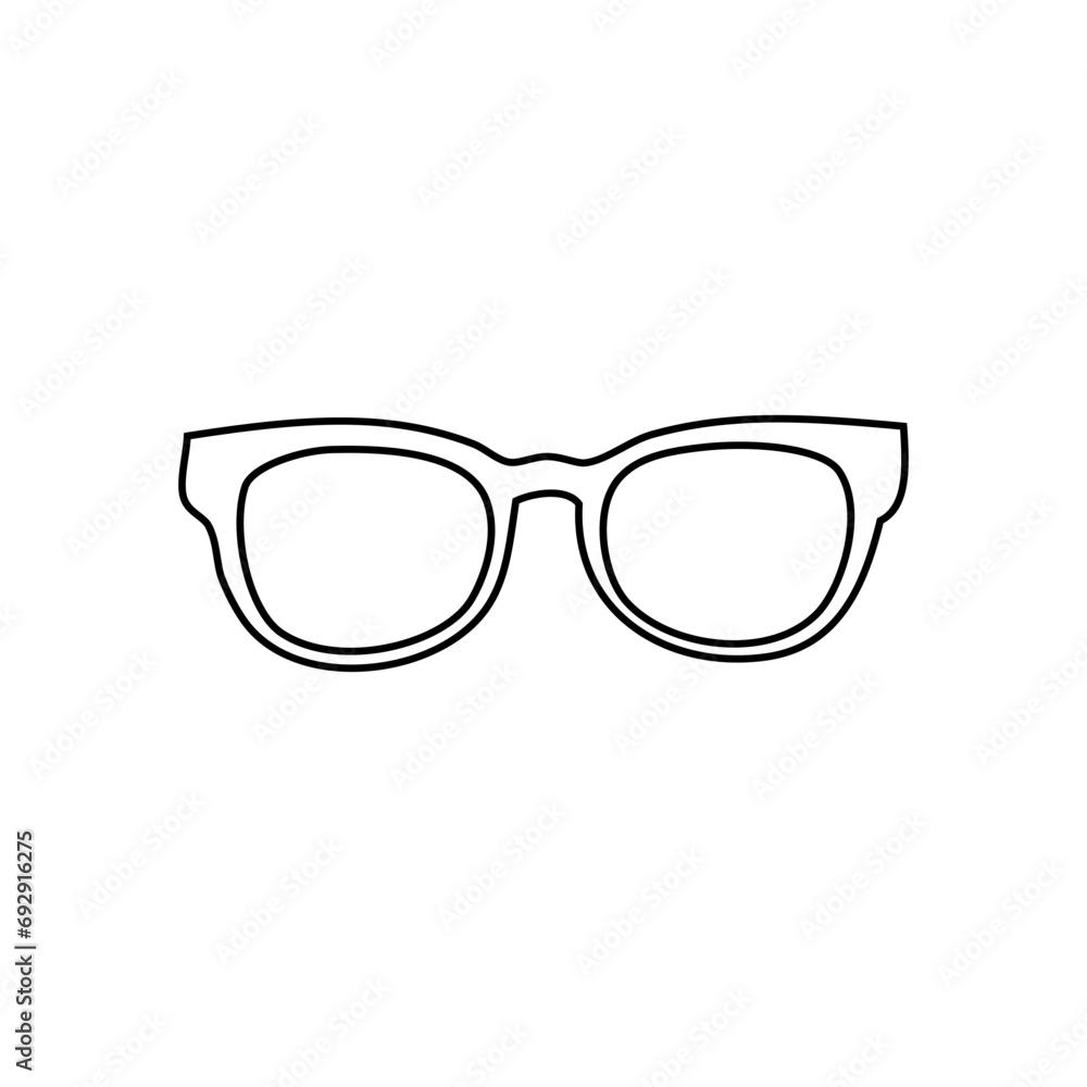 Fototapeta premium Glasses icon vector. Sunglasses illustration sign. blindness symbol or logo.