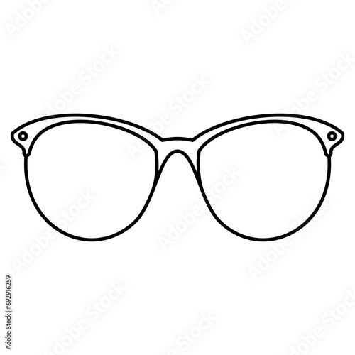 Glasses icon vector. Sunglasses illustration sign. blindness symbol or logo.