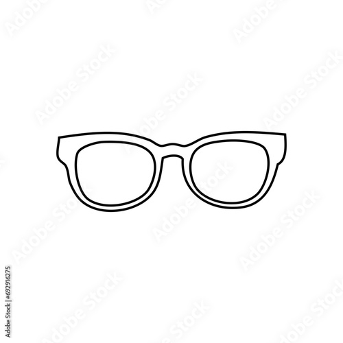 Glasses icon vector. Sunglasses illustration sign. blindness symbol or logo.