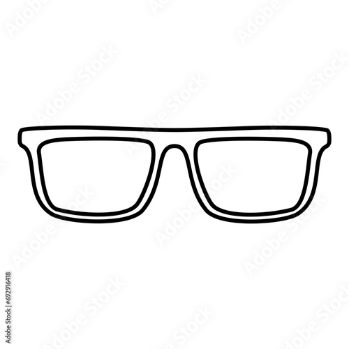Glasses icon vector. Sunglasses illustration sign. blindness symbol or logo.